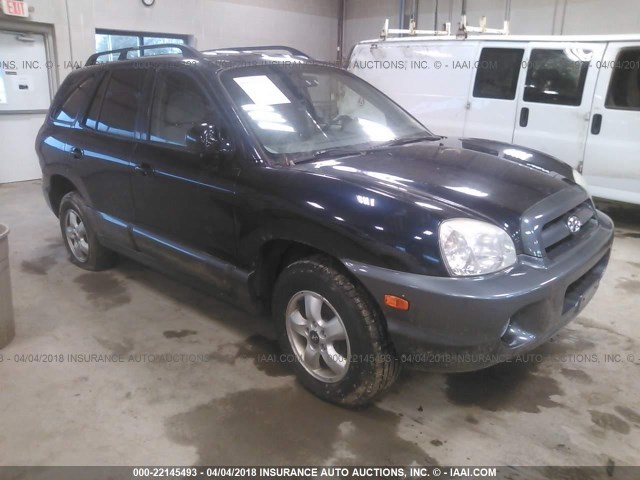 KM8SC73E95U874746 - 2005 HYUNDAI SANTA FE GLS/LX Dark Blue photo 1