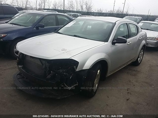 1B3CC4FB2AN114415 - 2010 DODGE AVENGER SXT SILVER photo 2