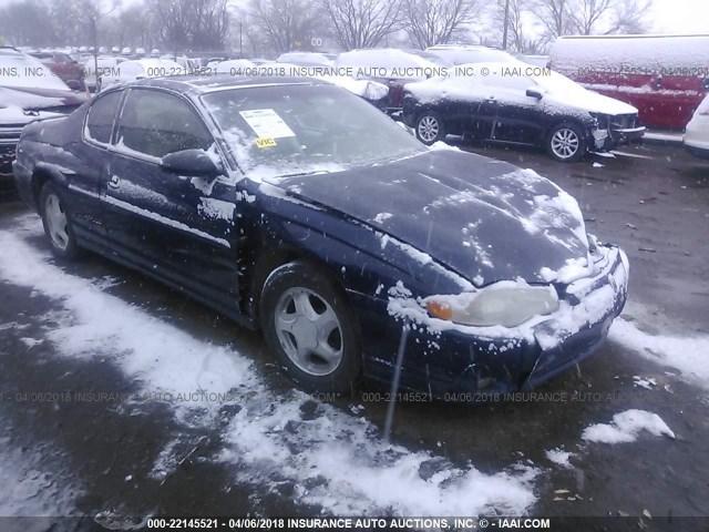 2G1WX12K6Y9211918 - 2000 CHEVROLET MONTE CARLO SS ლურჯი ფოტო 1