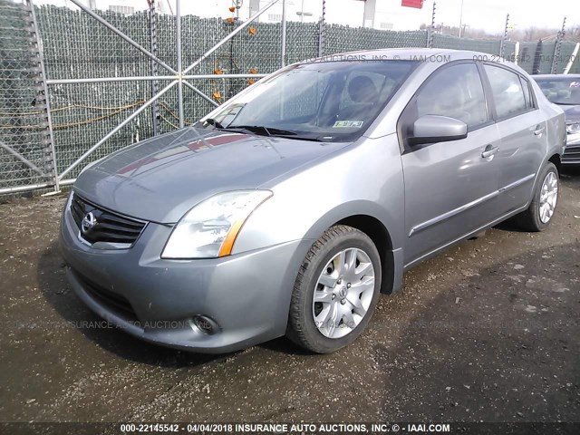 3N1AB6AP7AL711537 - 2010 NISSAN SENTRA 2.0/2.0S/SR/2.0SL GRAY photo 2