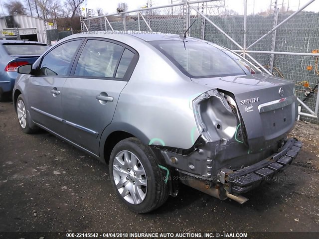 3N1AB6AP7AL711537 - 2010 NISSAN SENTRA 2.0/2.0S/SR/2.0SL GRAY photo 3