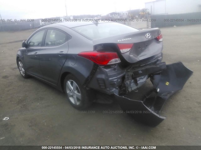 5NPDH4AE3DH385848 - 2013 HYUNDAI ELANTRA GLS/LIMITED GRAY photo 3