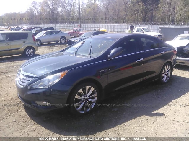 5NPEC4AC9CH425348 - 2012 HYUNDAI SONATA SE/LIMITED Dark Blue photo 2