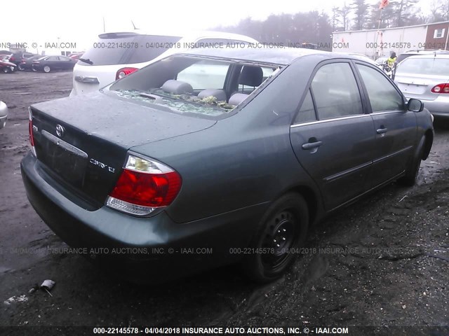 4T1BE30K55U090674 - 2005 TOYOTA CAMRY LE/XLE/SE 绿色 照片 4