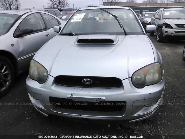 JF1GD29615G502266 - 2005 SUBARU IMPREZA WRX/VDT SILVER photo 6