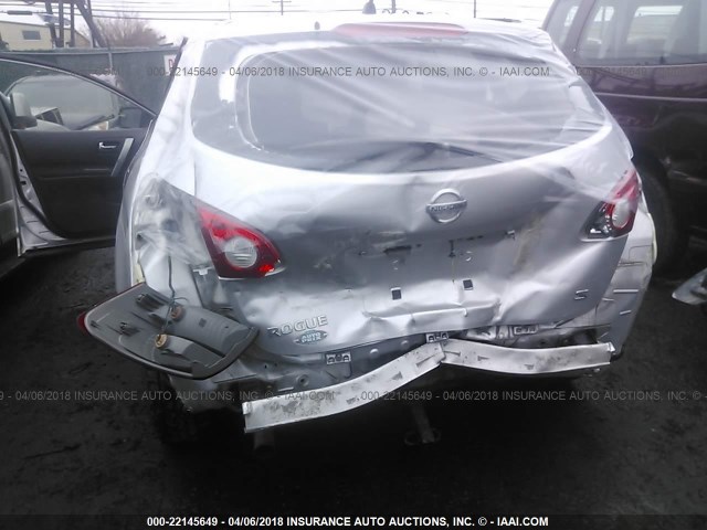 JN8AS58T39W040260 - 2009 NISSAN ROGUE S/SL SILVER photo 6