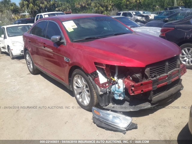 1FAHP2F81EG165129 - 2014 FORD TAURUS LIMITED RED photo 6