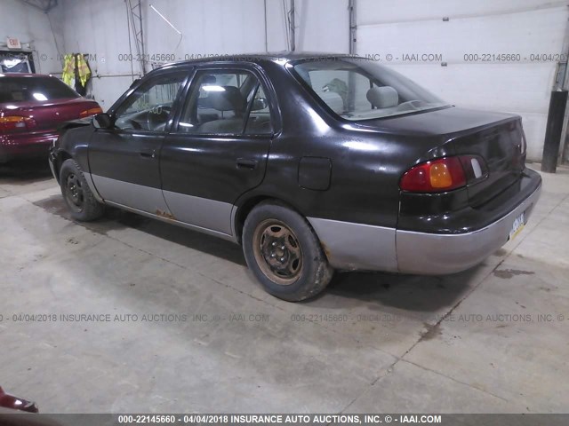 2T1BR12E2XC236632 - 1999 TOYOTA COROLLA VE/CE/LE BLACK photo 3