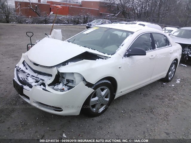 1G1ZG57B784272744 - 2008 CHEVROLET MALIBU LS 白色 照片 2