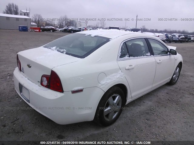 1G1ZG57B784272744 - 2008 CHEVROLET MALIBU LS 白色 照片 4