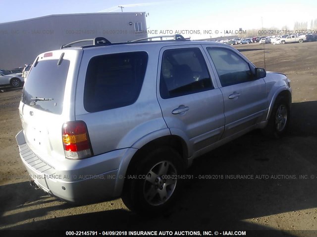 1FMYU94145KB19062 - 2005 FORD ESCAPE LIMITED SILVER photo 4