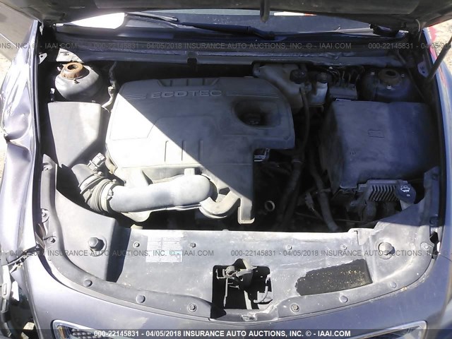 1G1ZC5EB9A4109940 - 2010 CHEVROLET MALIBU 1LT 灰色 照片 10