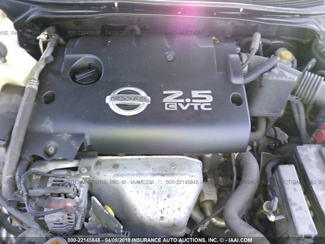 1N4AL11D76N396755 - 2006 NISSAN ALTIMA S/SL BLACK photo 10