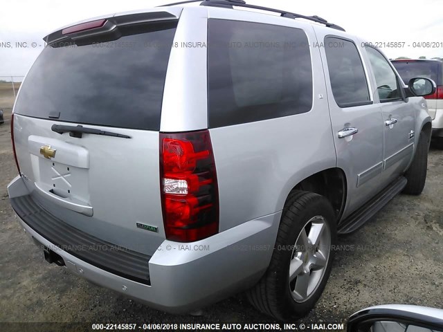 1GNSCBE00BR351565 - 2011 CHEVROLET TAHOE C1500 LT SILVER photo 4