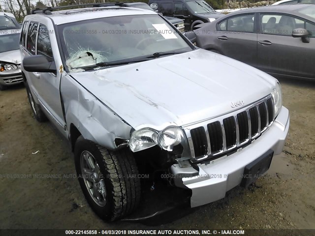 1J4HR58N86C186488 - 2006 JEEP GRAND CHEROKEE LIMITED SILVER photo 1