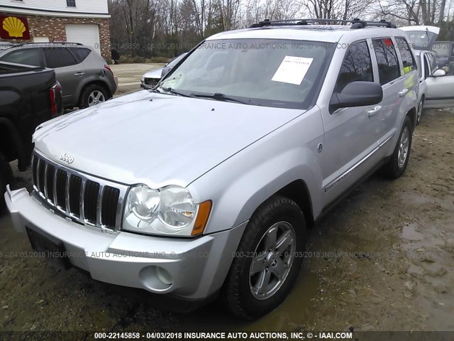 1J4HR58N86C186488 - 2006 JEEP GRAND CHEROKEE LIMITED SILVER photo 2