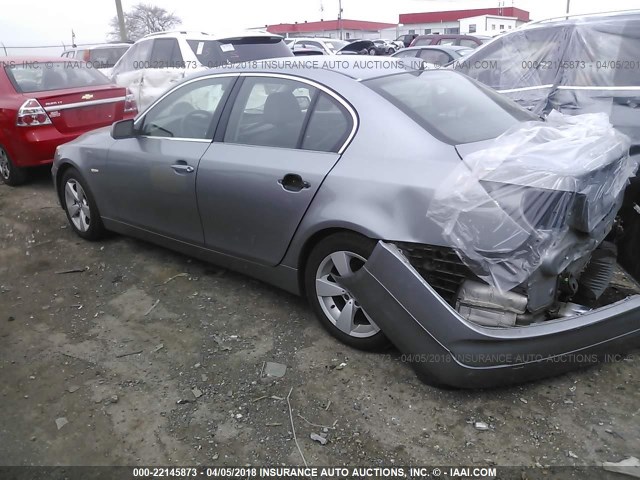 WBANF73536CG65437 - 2006 BMW 530 XI GRAY photo 3