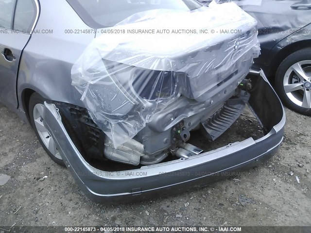 WBANF73536CG65437 - 2006 BMW 530 XI GRAY photo 6