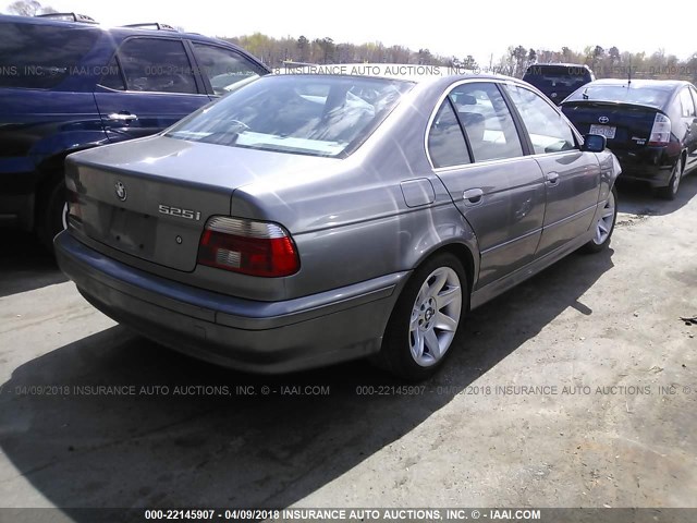 WBADT43422GY96582 - 2002 BMW 525 I AUTOMATIC 灰色 照片 4