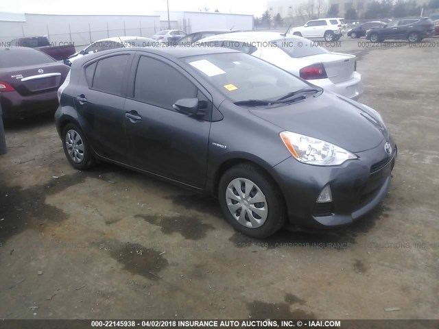 JTDKDTB31D1539975 - 2013 TOYOTA PRIUS C GRAY photo 1