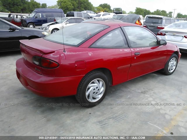 1G1JC1249Y7140478 - 2000 CHEVROLET CAVALIER RED photo 4