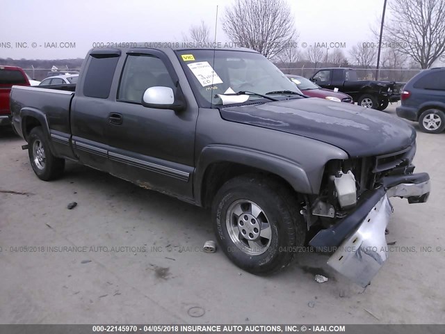 2GCEK19T3Y1382396 - 2000 CHEVROLET SILVERADO K1500 GRAY photo 1