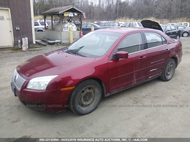 3MEFM07Z36R623087 - 2006 MERCURY MILAN RED photo 2