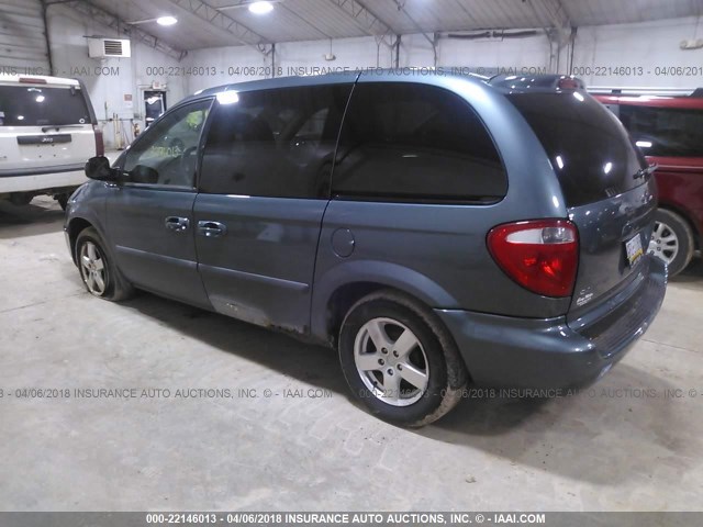 1D4GP45R86B736502 - 2006 DODGE CARAVAN SXT GREEN photo 3