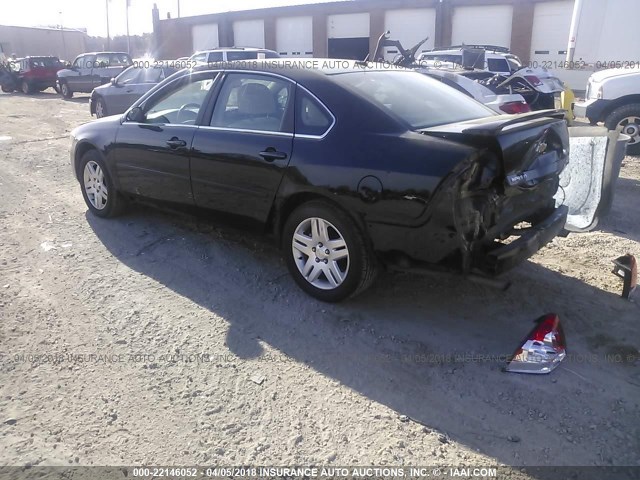 2G1WB5E39E1132716 - 2014 CHEVROLET IMPALA LIMITED LT BLACK photo 3