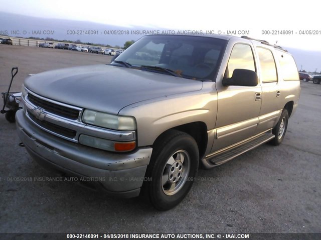 3GNEC16T71G219188 - 2001 CHEVROLET SUBURBAN C1500 BROWN photo 2