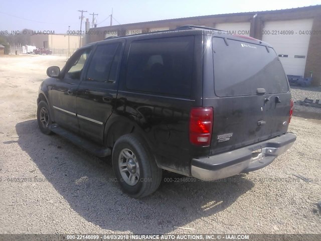 1FMRU15W72LA17129 - 2002 FORD EXPEDITION XLT 黑色 照片 3