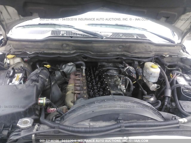 3D7KS28C65G712969 - 2005 DODGE RAM 2500 ST/SLT 银色 照片 10