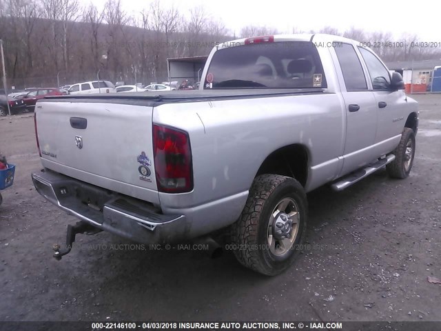 3D7KS28C65G712969 - 2005 DODGE RAM 2500 ST/SLT 银色 照片 4