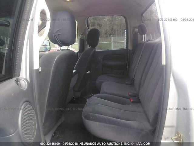 3D7KS28C65G712969 - 2005 DODGE RAM 2500 ST/SLT 银色 照片 8