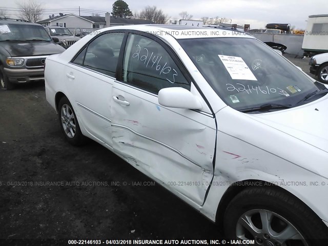 4T1BF30K36U632983 - 2006 TOYOTA CAMRY LE/XLE/SE WHITE photo 6