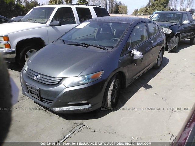 JHMZE2H79AS012710 - 2010 HONDA INSIGHT EX GRAY photo 2