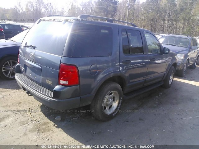 1FMDU73K93UA22843 - 2003 FORD EXPLORER XLT/XLT SPORT/NBX BLUE photo 4