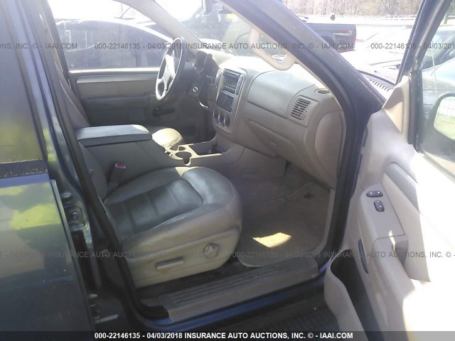1FMDU73K93UA22843 - 2003 FORD EXPLORER XLT/XLT SPORT/NBX BLUE photo 5