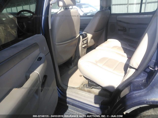 1FMDU73K93UA22843 - 2003 FORD EXPLORER XLT/XLT SPORT/NBX BLUE photo 8