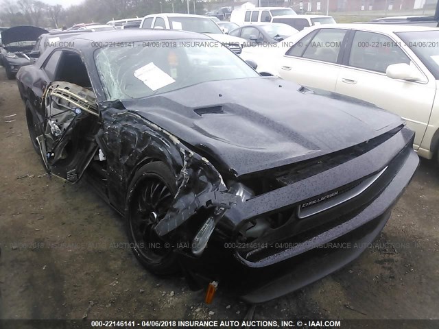 2C3CDYAG2CH174071 - 2012 DODGE CHALLENGER SXT BLACK photo 1