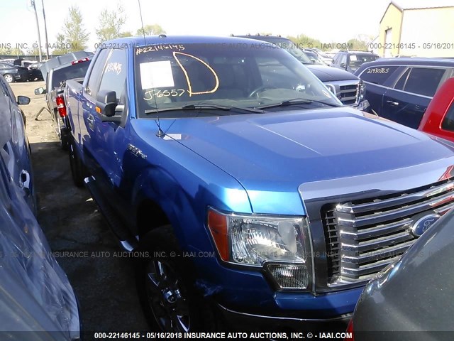 1FTFX1EF5CFA03891 - 2012 FORD F150 SUPER CAB BLUE photo 1