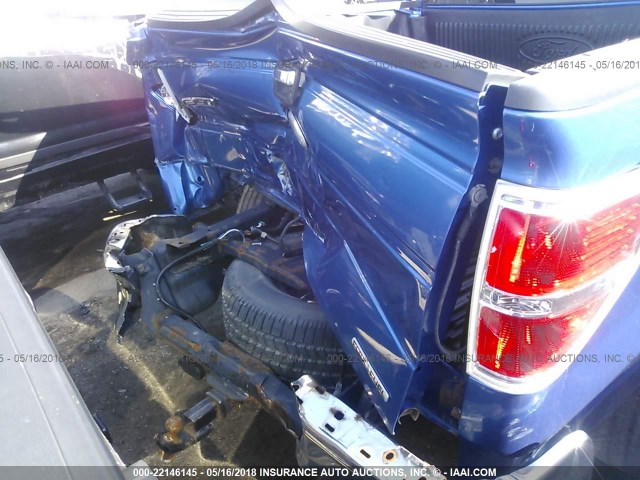 1FTFX1EF5CFA03891 - 2012 FORD F150 SUPER CAB BLUE photo 6