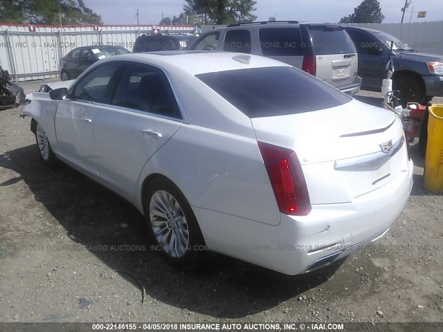 1G6AS5SXXG0109486 - 2016 CADILLAC CTS PERFORMANCE COLLECTION WHITE photo 3
