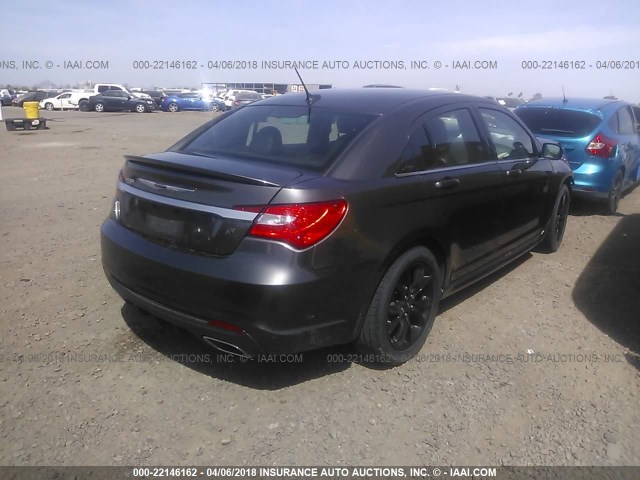 1C3CCBCG7EN187213 - 2014 CHRYSLER 200 LIMITED GRAY photo 4