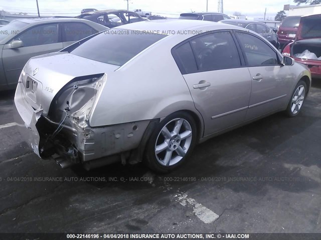 1N4BA41E15C839545 - 2005 NISSAN MAXIMA SE/SL GOLD photo 4