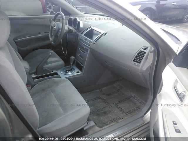 1N4BA41E15C839545 - 2005 NISSAN MAXIMA SE/SL GOLD photo 5