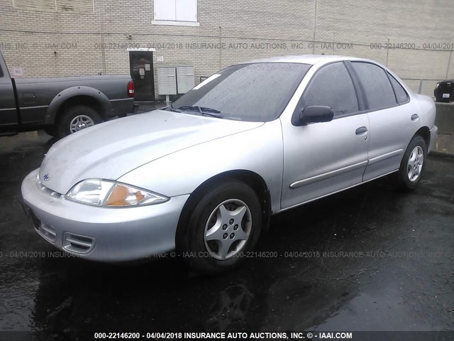 1G1JC524917180346 - 2001 CHEVROLET CAVALIER CNG SILVER photo 2