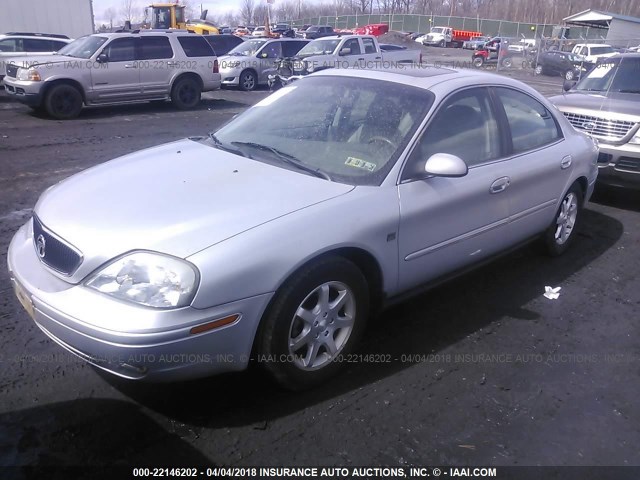 1MEFM55S6YA645469 - 2000 MERCURY SABLE LS PREMIUM SILVER photo 2