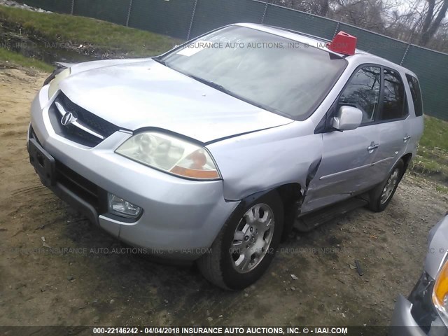 2HNYD18282H548551 - 2002 ACURA MDX SILVER photo 2