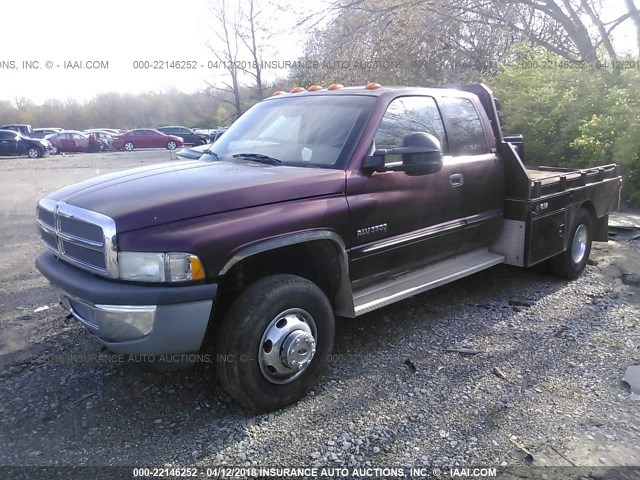 1B7MF33601J223488 - 2001 DODGE RAM 3500 RED photo 2